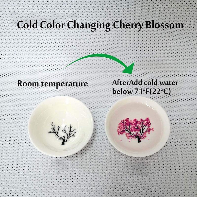 Magic Cold Hot Temperature Color Changing Sakura Sake Cup