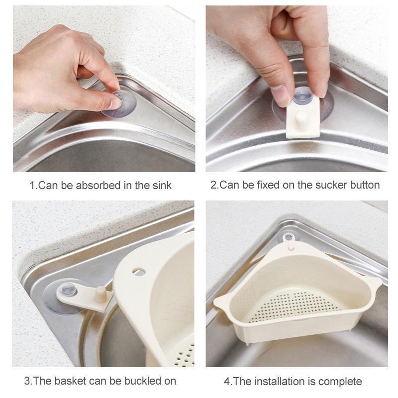 Storage Drain Basket without Punching