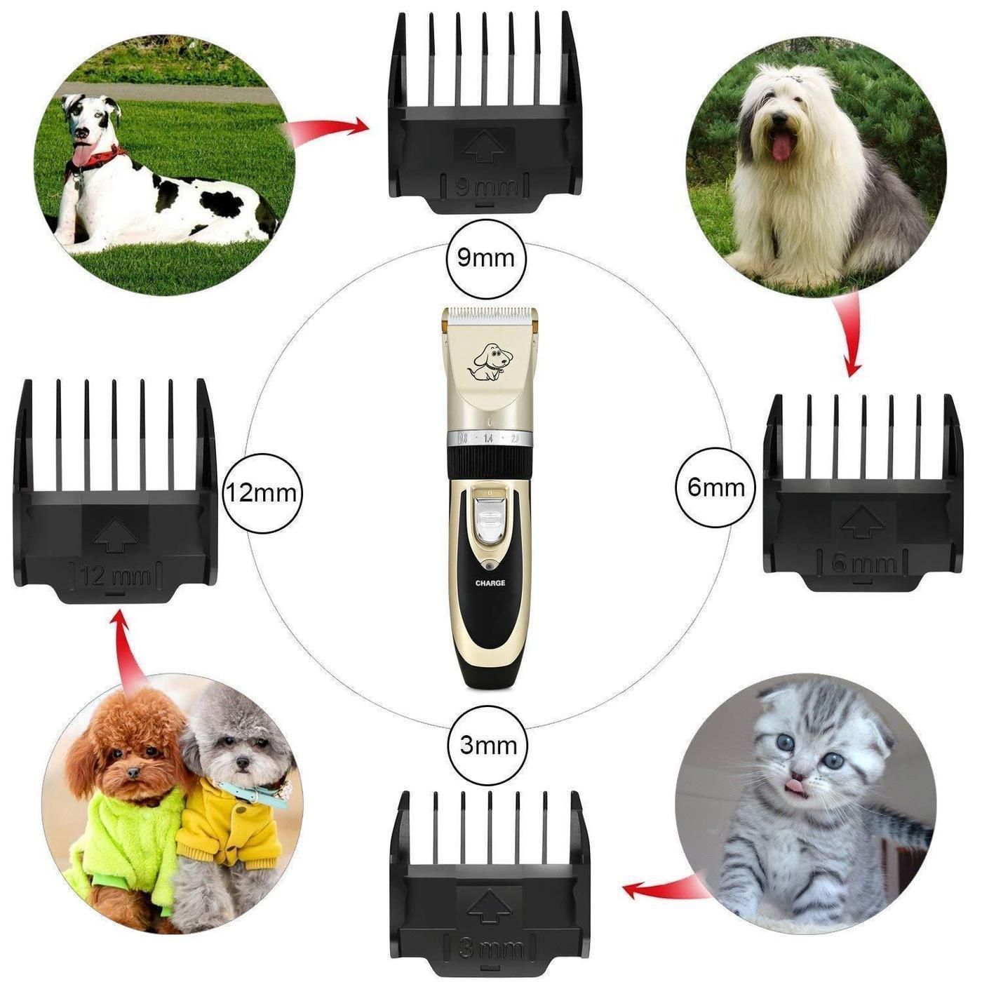 Professional rechargeable animal hair trimmer