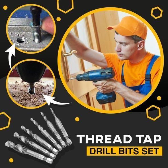 3/6 Pcs Thread Tap Drill Bits Set