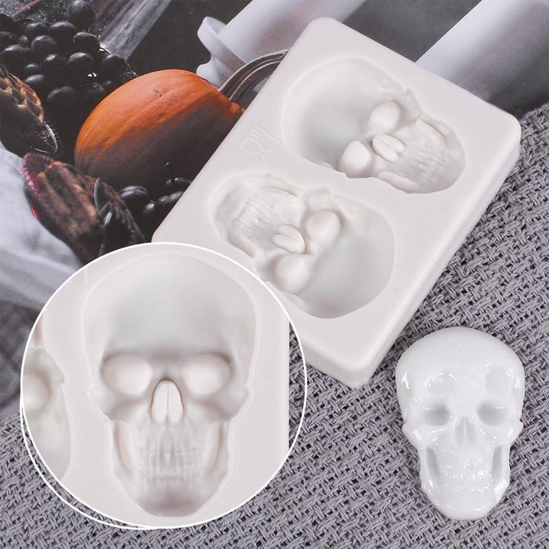 3D skull cake pan