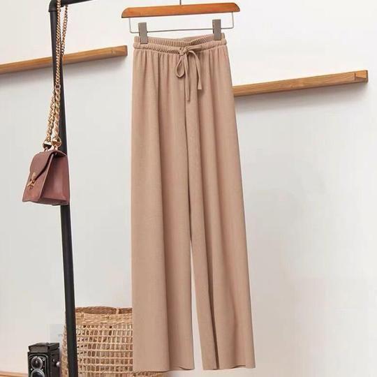 Ice Silk Wide Leg Pants