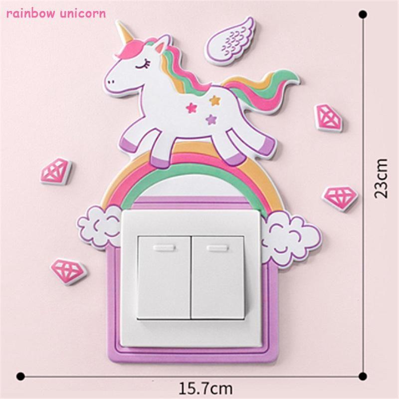 Cartoon Room Decor Silicone On-off Switch Wall Sticker