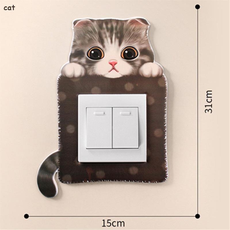 Cartoon Room Decor Silicone On-off Switch Wall Sticker