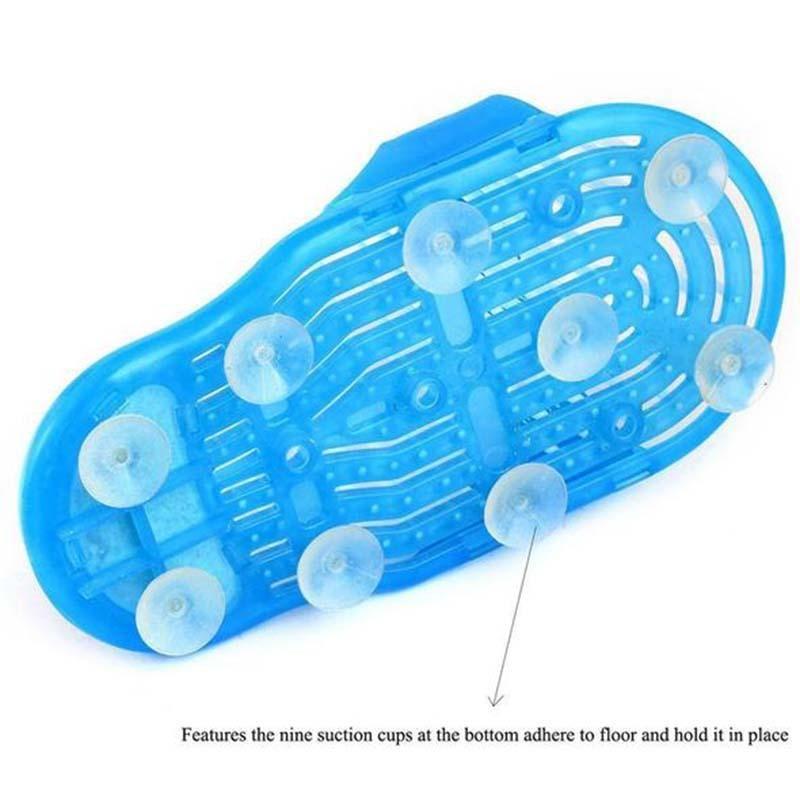 Safety Foot Shower Scrubber Massager Slipper