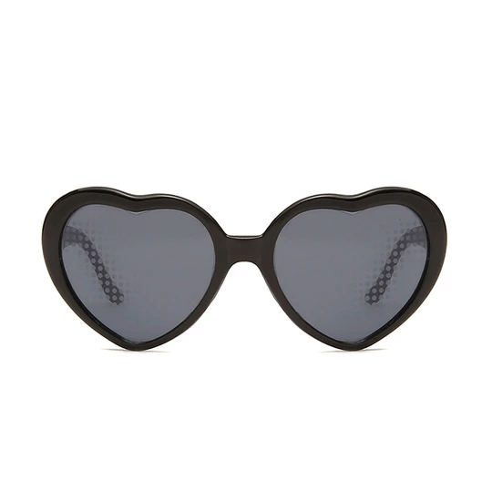 Vintage Heart Lenses Refraction Glasses