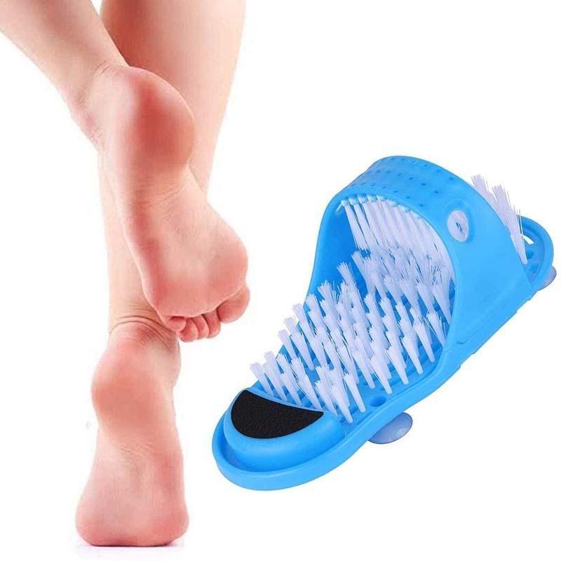 Safety Foot Shower Scrubber Massager Slipper