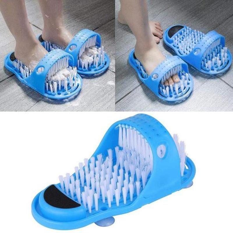 Safety Foot Shower Scrubber Massager Slipper
