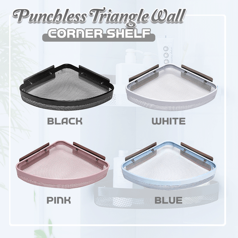 Punchless Triangle Wall Corner Shelf