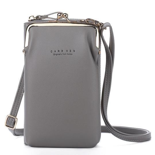 Soft Leather Crossbody Phone Bag