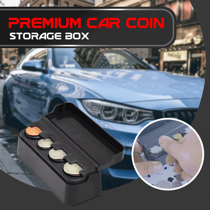 Premium Car Coin Storage Box