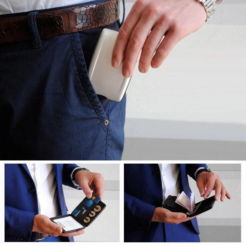 Secure cash and card wallet