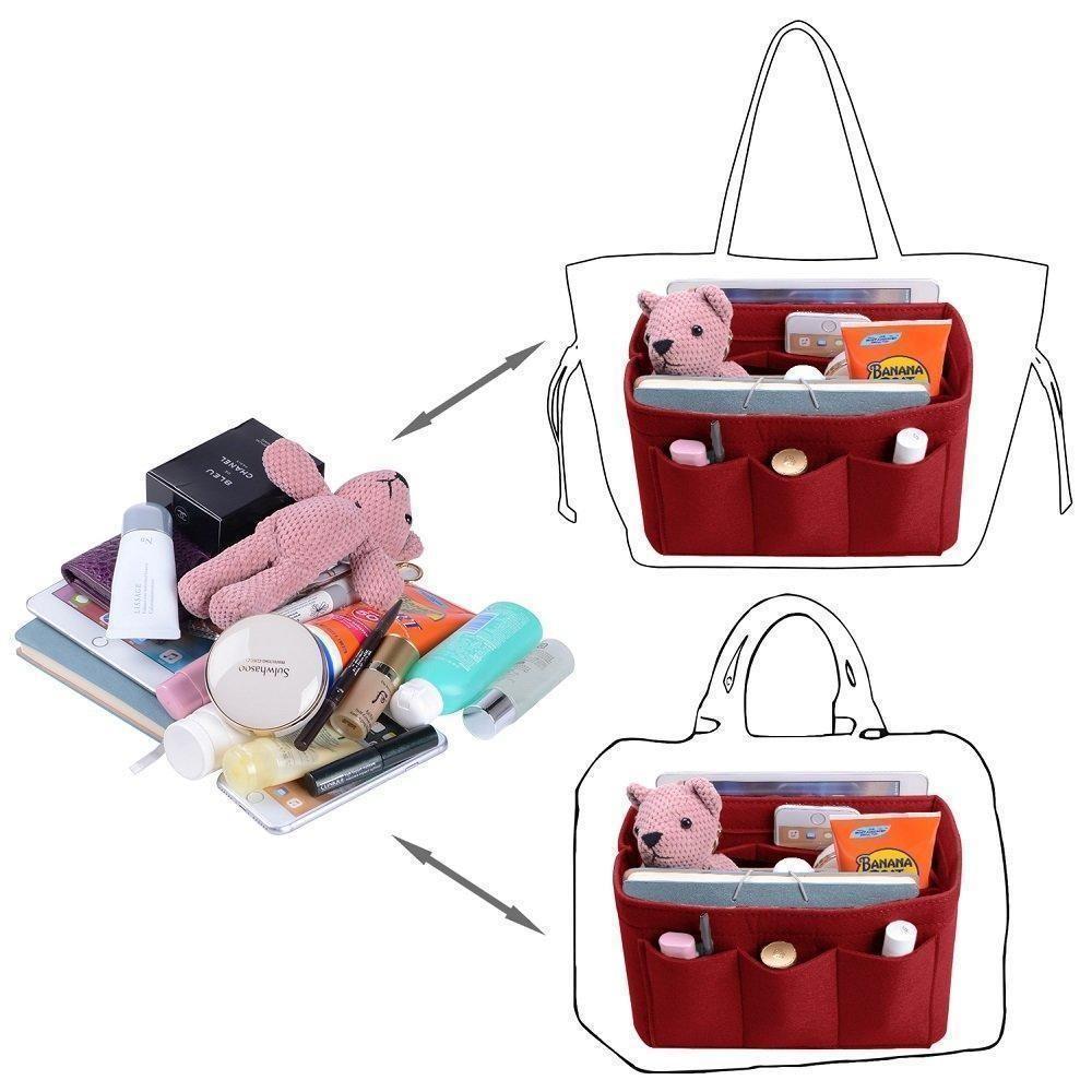 Felt Handbag Insert Organiser