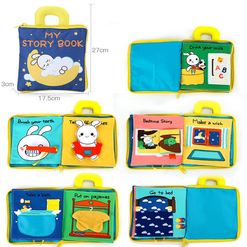 3D Three-dimensional Cloth Book For infants and Toddlers