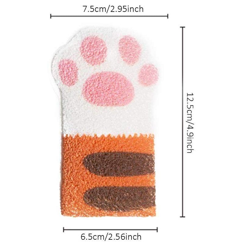 Soft Cute Cat Paw Bath Sponge