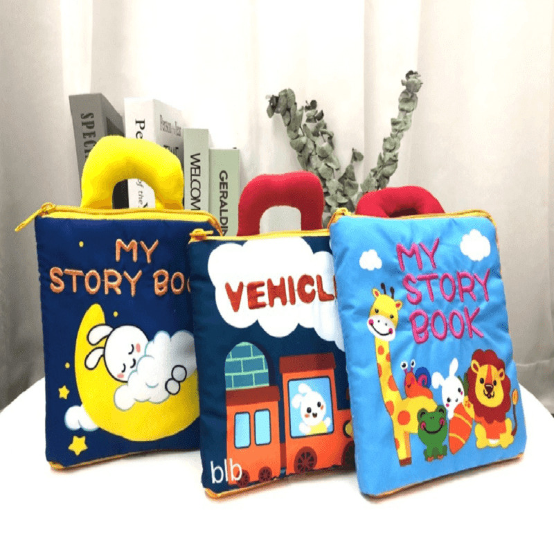 3D Three-dimensional Cloth Book For infants and Toddlers