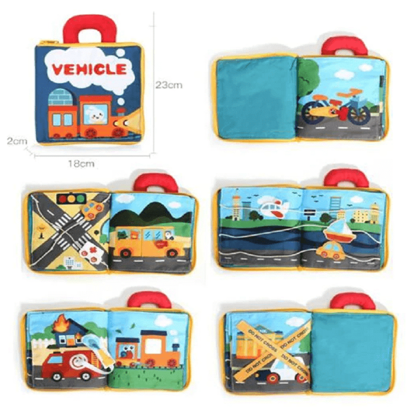 3D Three-dimensional Cloth Book For infants and Toddlers