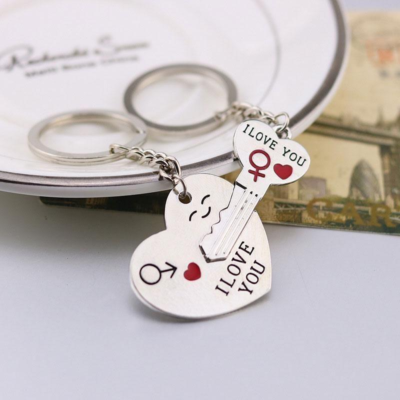 “I LOVE YOU” Necklace / Key Chain (1 Pair)