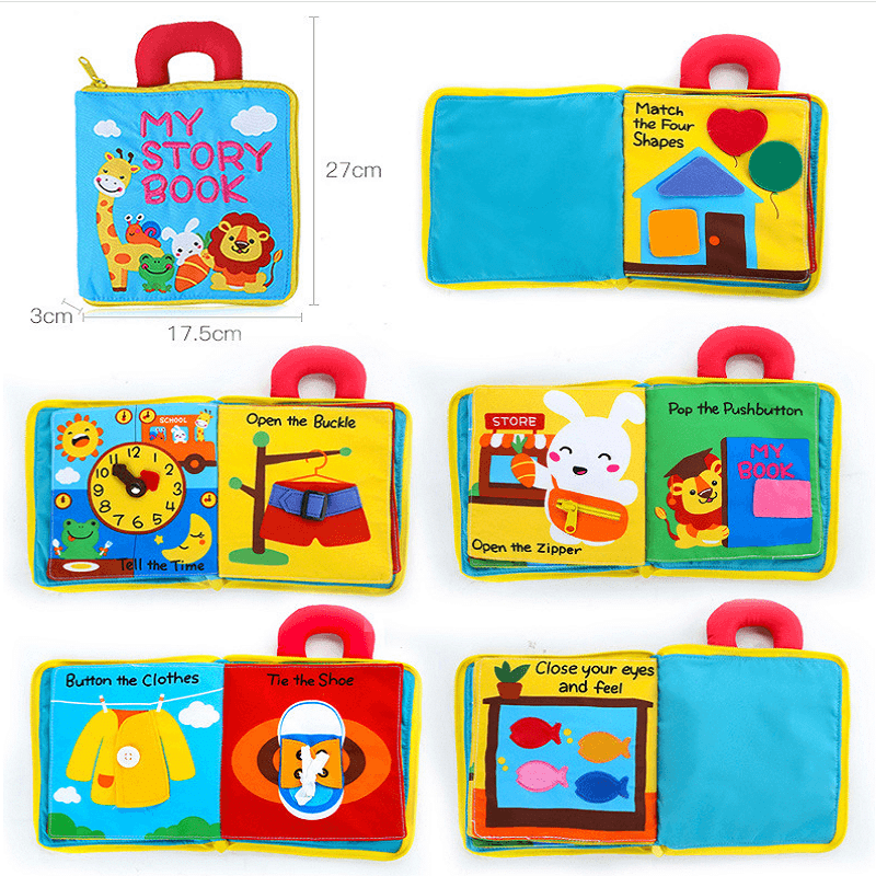 3D Three-dimensional Cloth Book For infants and Toddlers