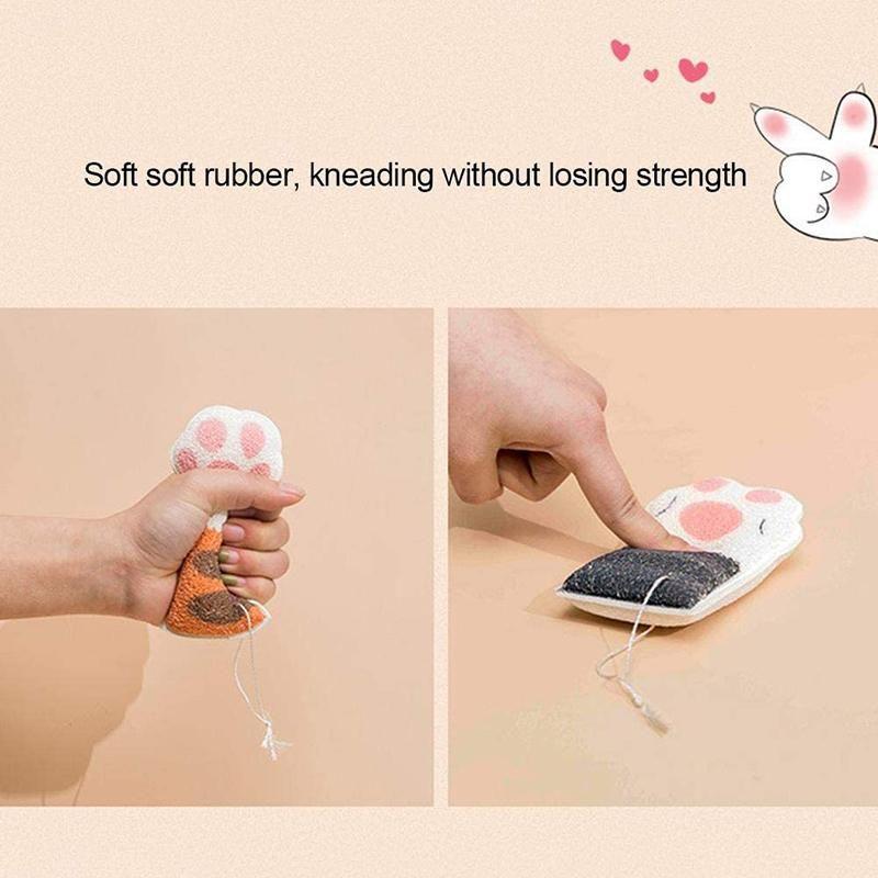 Soft Cute Cat Paw Bath Sponge