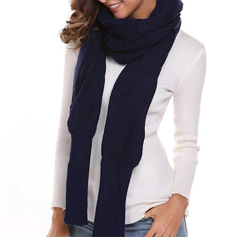 Autumn & winter fashion crochet knitted scarf with sleeves