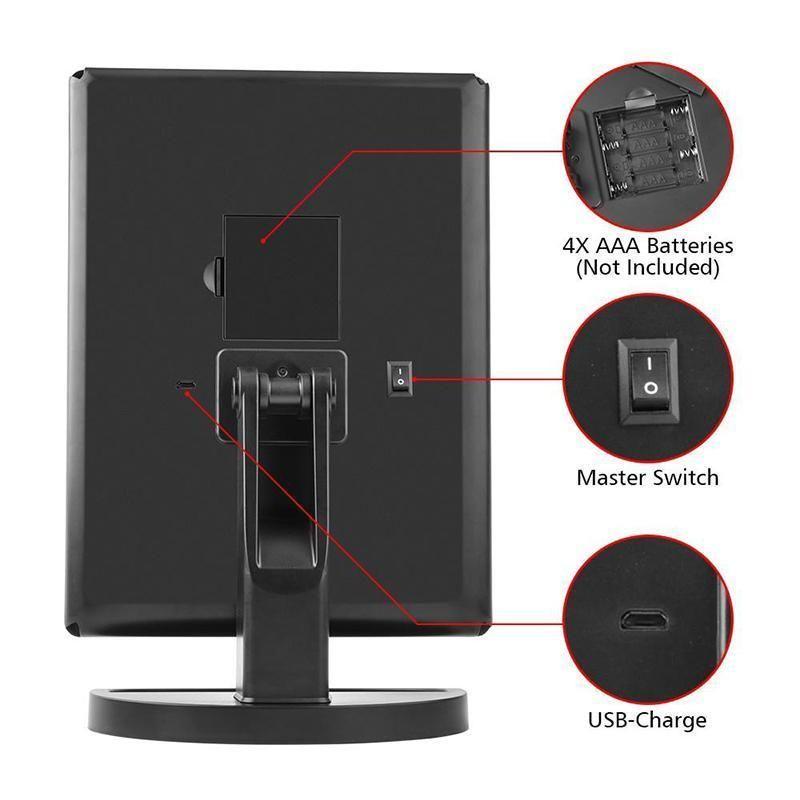 Lighted Makeup Vanity Mirror, 24LED