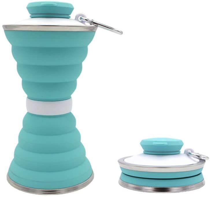 Sports outdoor silicone kettle folding cup