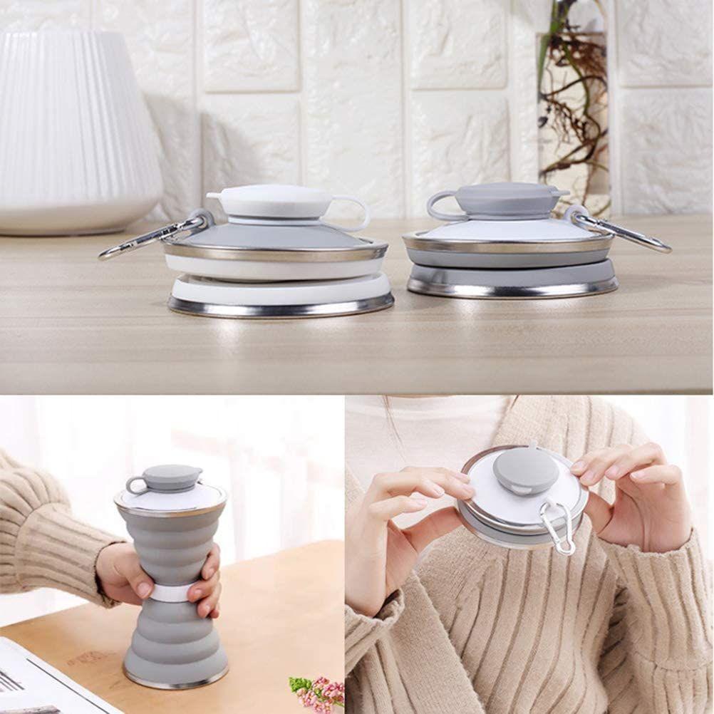 Sports outdoor silicone kettle folding cup