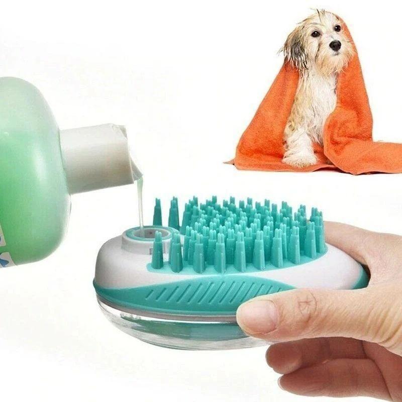 Pet bath and massage brush