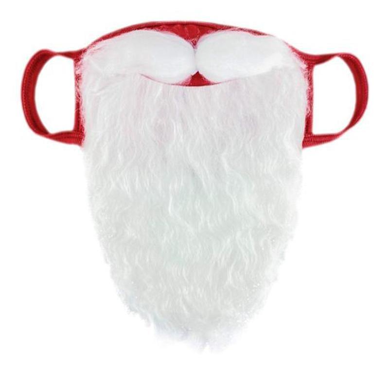 Santa Beard Face Mask Costume(2 pcs In One Set)