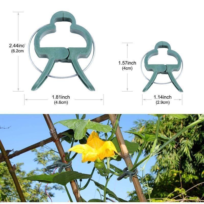 Reusable Garden Flower Lever Loop Gripper Clips