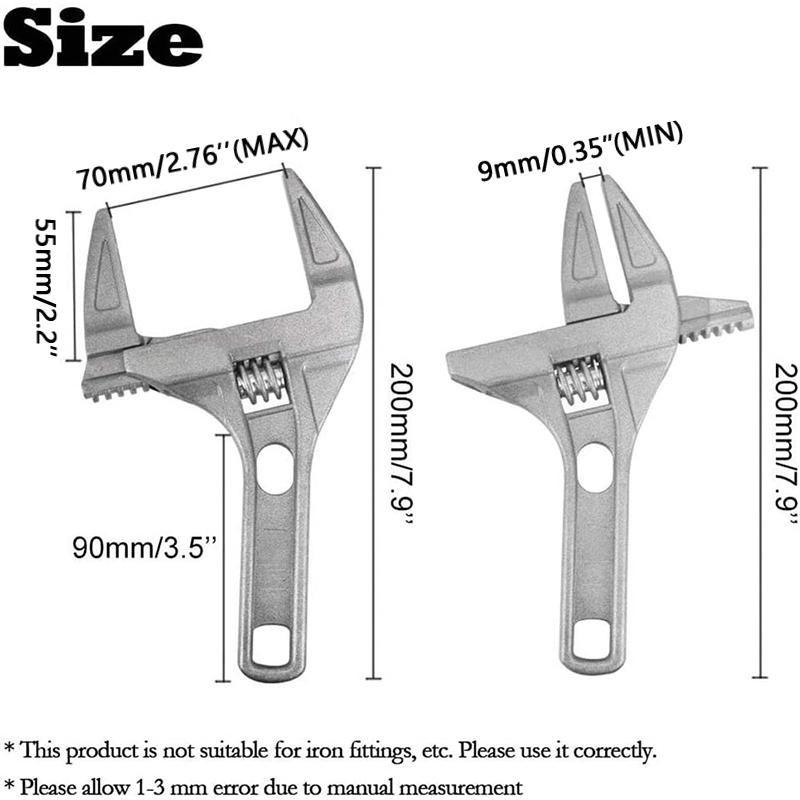 Open-End Wide Adjustable Wrench