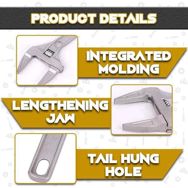 Open-End Wide Adjustable Wrench
