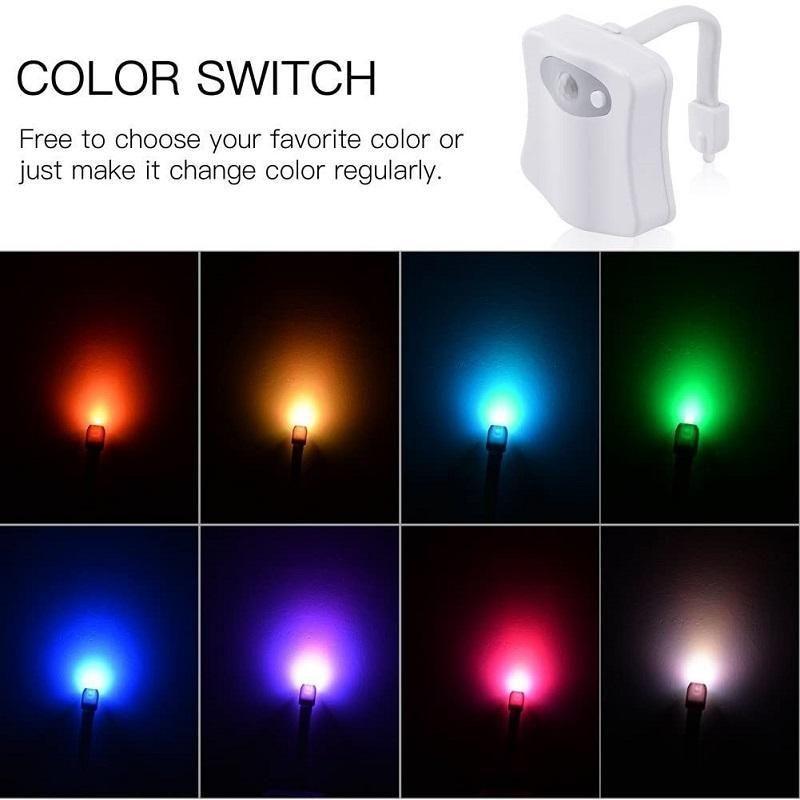 Toilet Cover Sensor Light Multi-function Toilet Night Light