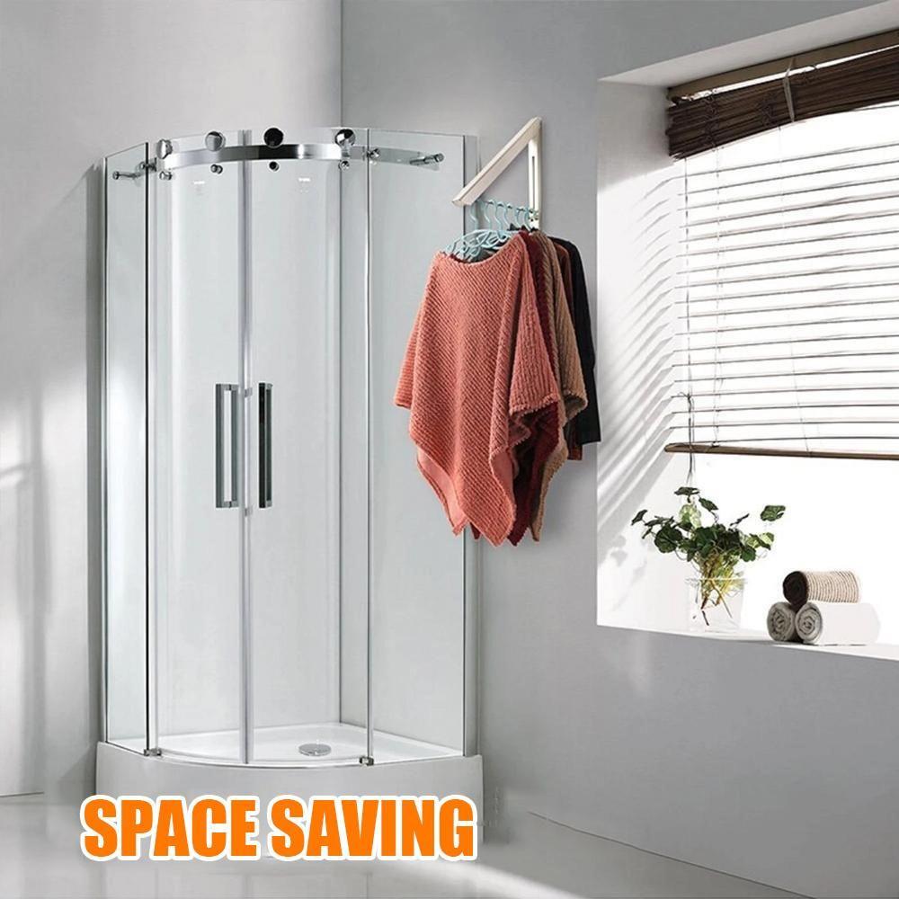 Foldable telescopic hanger