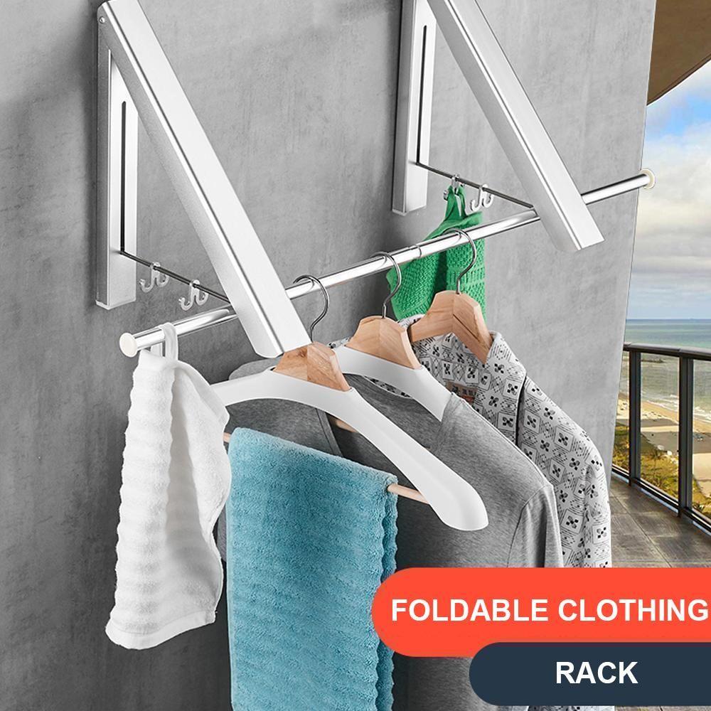 Foldable telescopic hanger