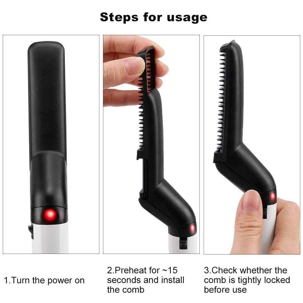 Men Beard & Hair Straightening Comb