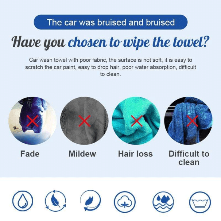 Double-Sided Absorbent Microfiber Cloth