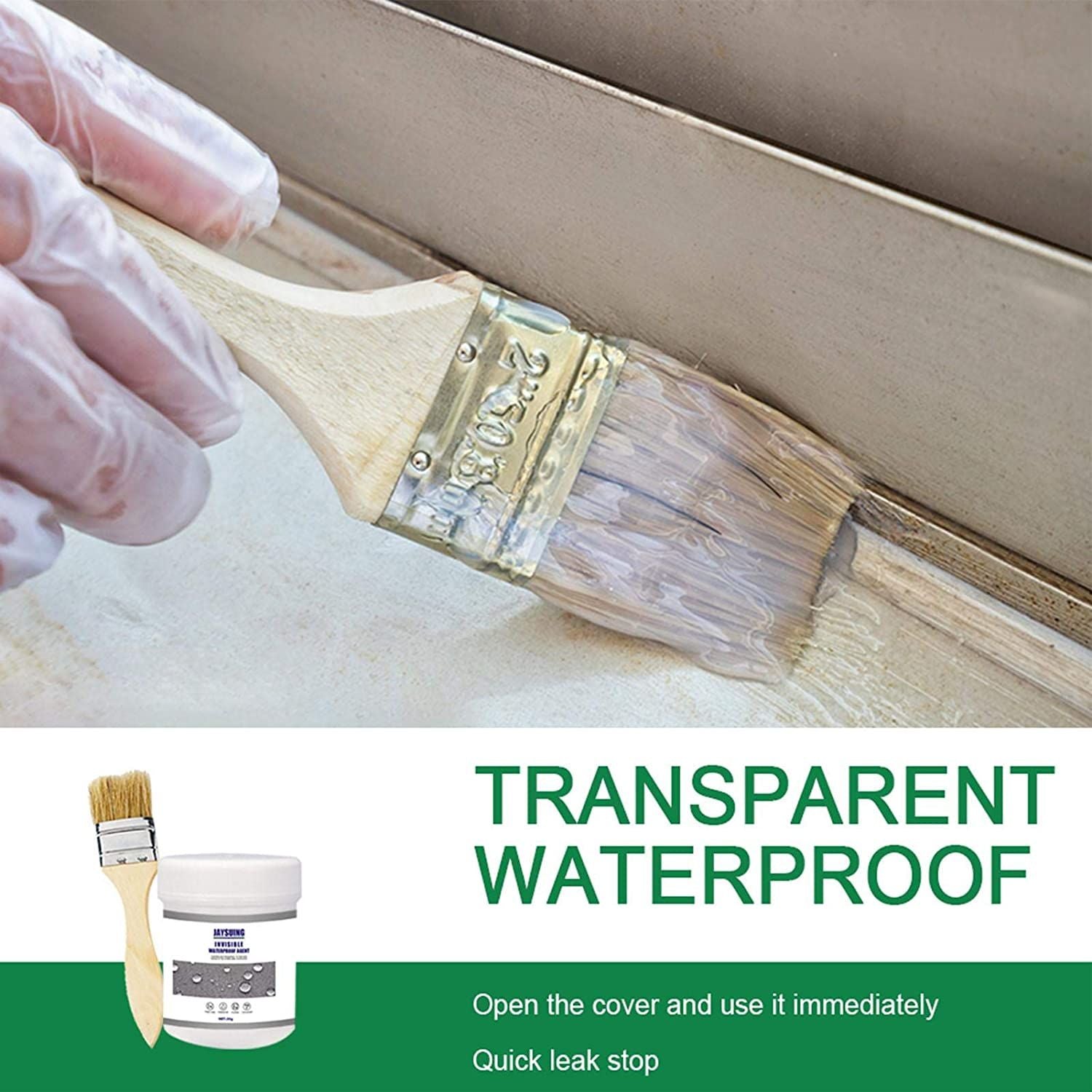 TRANSPARENT WATERPROOF COATING AGENT