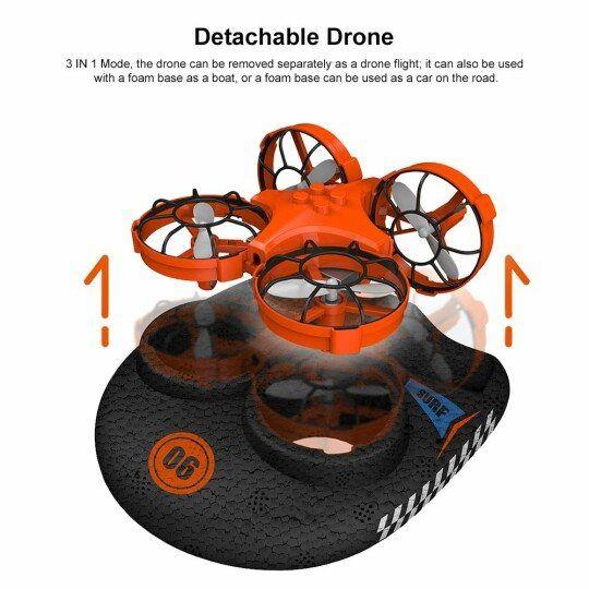 Water, land and air three-in-one drone flying toy