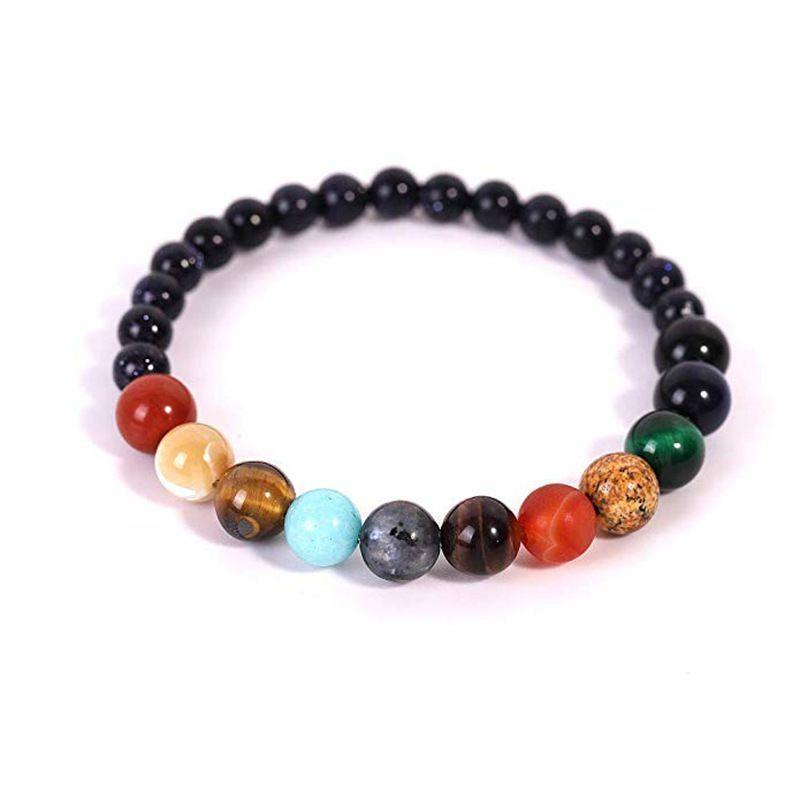 Natural Stone Solar System Bracelet