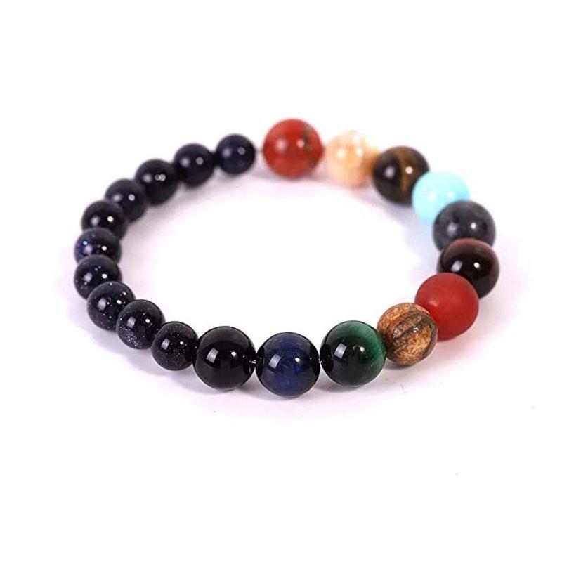 Natural Stone Solar System Bracelet