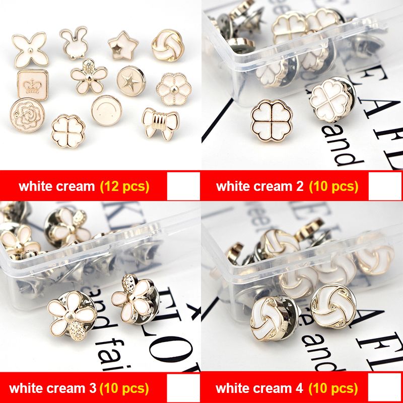 Metal craft replacement button pins, removable shirt buttons