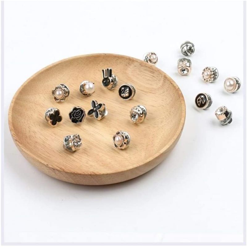 Metal craft replacement button pins, removable shirt buttons