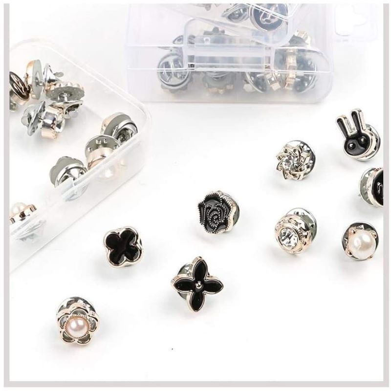 Metal craft replacement button pins, removable shirt buttons