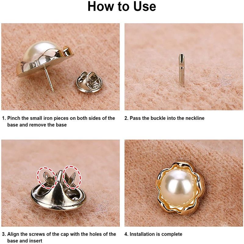 Metal craft replacement button pins, removable shirt buttons