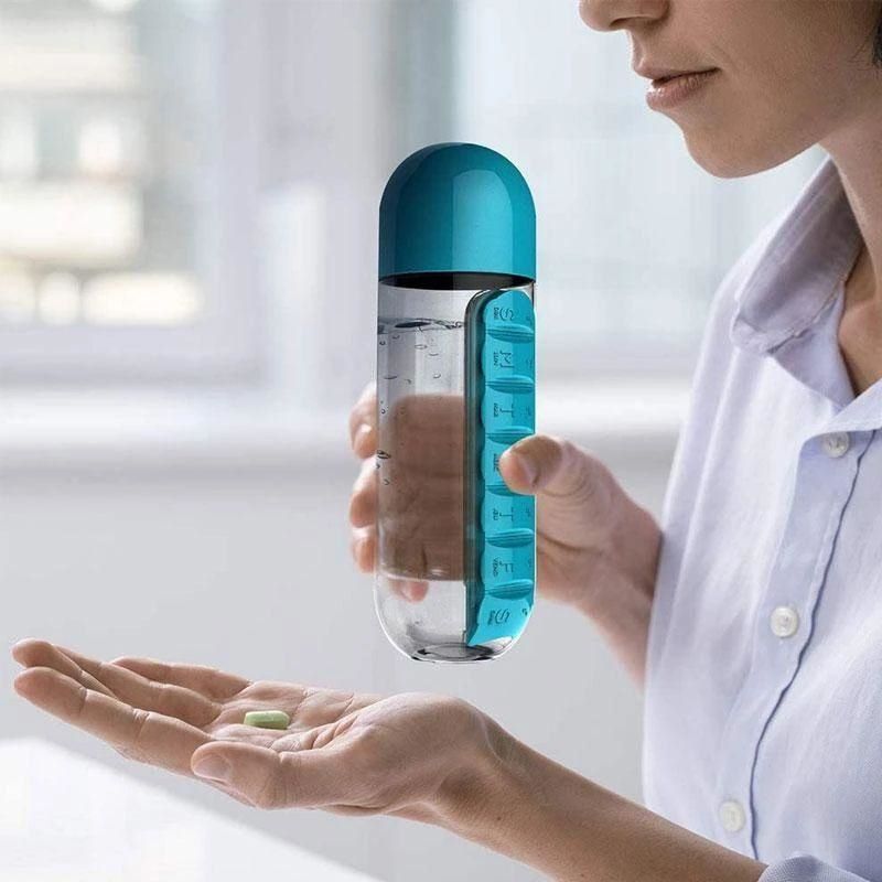 2 in 1 Daily Pill Box Water Bottle