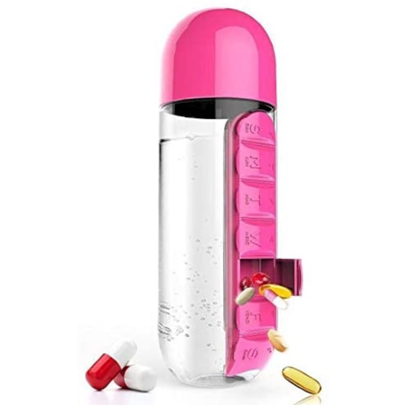 2 in 1 Daily Pill Box Water Bottle