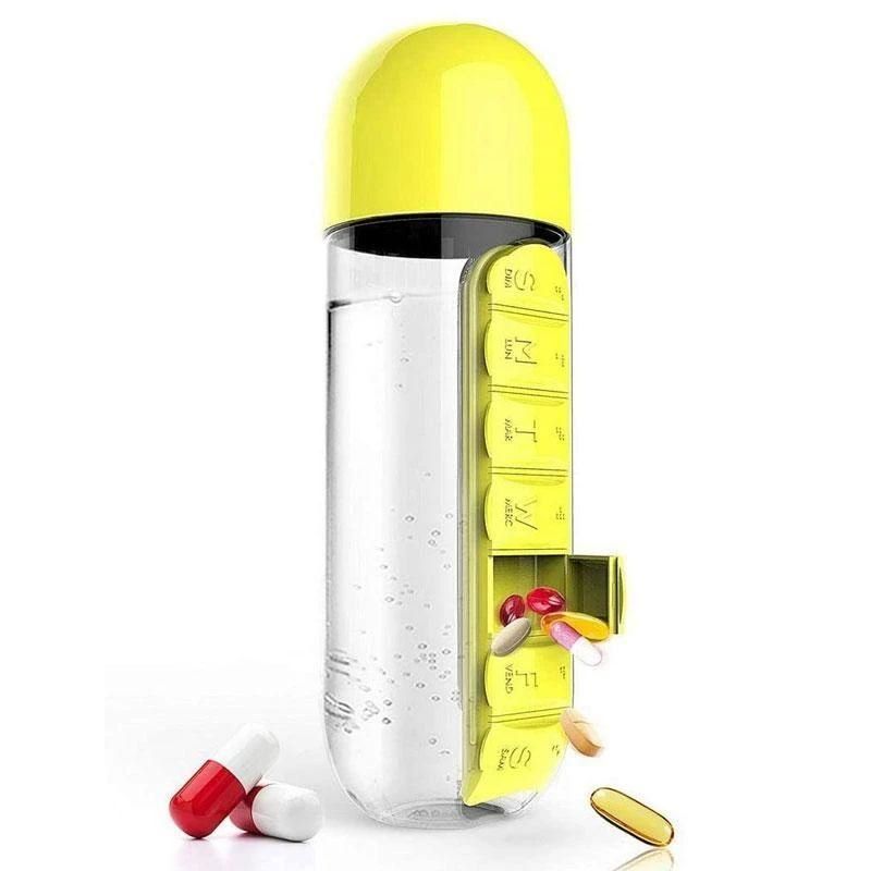 2 in 1 Daily Pill Box Water Bottle