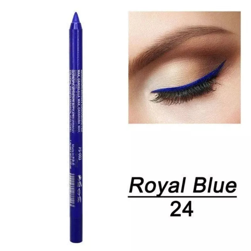 Long-lasting colored eyeliner